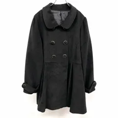 【新品】[印象N] INCEDE インシード ステンカラーコート レディース 4L 3XL XXXL ブラック 黒 ポリ×レーヨン 内ポケット無し パフスリーブ 長袖 ボタン留め 裏地付き 無地のサムネイル