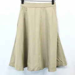 【新品】[印象N] KBF URBAN RESEARCH ケービーエフ シャンブレーフレアスカート レディース ONE ベージュ 若干薄手 裏地付きのサムネイル