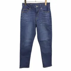 【新品】[印象N] SHOO・LA・RUE シューラルー パンツ / ジーンズ レディース M 青 綿など ジップフライ 若干テーパード スキニーデニム ストレッチ 古着加工 シューウォーム 内側が微起毛 無地のサムネイル