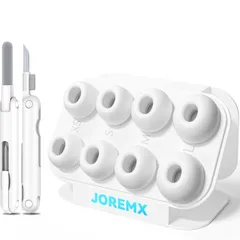 JoremxAirPods Pro 第1/2世代 イヤーピース（2023/2022/2019）クリーニングペン付き ソフトシリコン耳栓 ノイズリダクションホール、内蔵防塵ネット と 説明書付き、Apple AirPods Pro 交換用 イヤーチップ (XS/