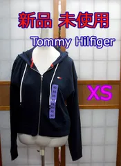 新品 ★  トミーヒルフィガー　レディース　パーカー　ネイビー　XＳ　ジップアップ　タグ付き　フーディー　紺　Tommy Hilfiger　未使用品　格安