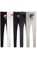 部屋着 伸びる レディース 妊婦 ウエスト調整 ストレッチ パンツ タイツ スパッツ レギンス リブ マタニティ