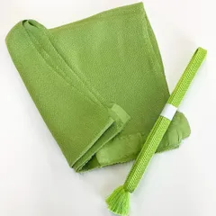 ［7565］帯締め 帯揚げ セット 無地感覚 縮緬 正絹 着物 帯絞め