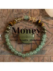 ジュエリー レディース ブレスレット 1個 シトリン タイガーアイ クリスタル ブレスレット、女性用、夏、ビーズバングル、お金の贈り物、彼氏、父の50歳の誕生日プレゼント