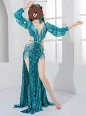 新品 ベリーダンス サイーディ オリエンタル衣装BALADISHAABIオーダーメイド