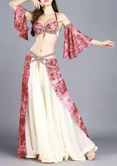 ベリーダンス衣装 ブラベルト ピンク オリエンタル - メルカリ