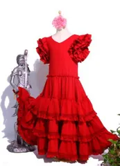 新品 フラメンコ衣装　Flamenco ドレス 4層 子供～大人 オーダーメイドのサムネイル
