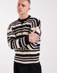 常田大希着用 JUN/NAKAYAMA LINE KNIT black - メルカリ