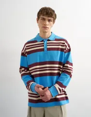 トップマン メンズ トップス ポロシャツ リラックスフィット Topman relaxed fit striped polo Multi マルチカラーのサムネイル