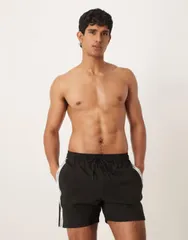 カルバンクライン メンズ 水着 ハーフパンツ・ショーツ ショートパンツ Calvin Klein tapedrawstring swim shorts Black ブラック