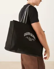 カルバンクライン メンズ バッグラフィック Calvin Klein graphic tote bag Black ブラック