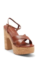 ジェフリー キャンベル レディース シューズ ヒール プラットフォーム サンダル Jeffrey Campbell Big Time Platform Sandal Tan Cork タン