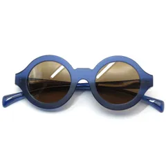 美品 Jacques Durand ジャックデュラン サングラス TUVALU 372 イタリア製 ツバル ラウンド ヘアマットブルー 152 blu 61005137のサムネイル