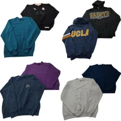 古着卸 まとめ売り USA製 スウェット 8枚セット (メンズ M ) フーディー プロチーム セインツ カレッジ風 中古 古着 NE2969