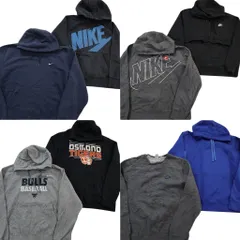 古着卸 まとめ売り ナイキ NIKE スウェット 8枚セット (メンズ L ) スウォッシュロゴ カレッジ風 フーディー 中古 古着 NE2987