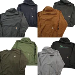 古着卸 まとめ売り カーハート スウェット 8枚セット (メンズ XL /2XL ) フーディー プルオーバー 企業系 中古 古着 NE2997