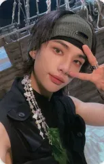 【中古】コレクションカード(男性) Stray Kids/Hyunjin(ヒョンジン)/裏面白/CD「樂-STAR (ROCK-STAR)」JYP SHOP特典フォトカード
