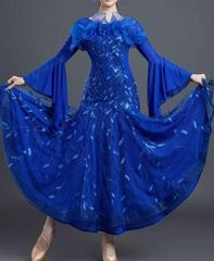 新品 社交ダンスドレス ラテンドレス 競技 デモ用 ロイヤル 新品 社交ダンスドレス ラテンドレス 競技 デモ用 ロイヤル