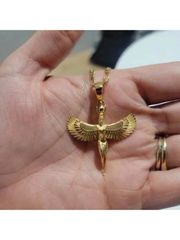 珠寶 男士 項鍊 埃及女神墜飾、埃及飛翼女神墜飾、埃及墜飾、最神聖墜飾、生日禮物