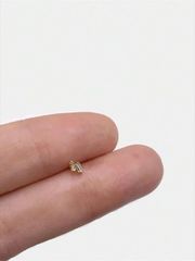 珠寶 女士 耳飾 925 純銀 兩顆方形寶石 扁平耳針 軟骨 螺旋耳環 精緻珠寶 日常穿著 婚禮 派對 訂婚 週年紀念