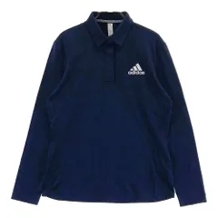 サイズ：M ADIDAS GOLF アディダスゴルフ GT3397 長袖ポロシャツ  ネイビー系 [240101661968] ゴルフウェア レディース ストスト