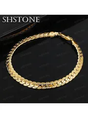 ジュエリー レディース ブレスレット ファッション 18金メッキ 925スターリングシルバー 5mm メンズジュエリー チャーム レディース ブレスレット ウェディング パーティー ギフト