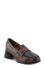 スプリングステップ レディース シューズ ヒール ローファー LArtiste by Spring Step Rivoire Loafer Pump Black Multi ブラック