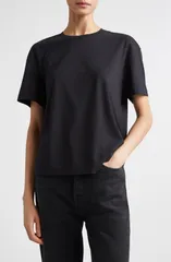 トーテム レディース トップス Tシャツ クルーネック TOTEME Classicrewneck TShirt Black ブラックのサムネイル