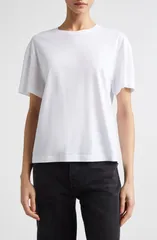 トーテム レディース トップス Tシャツ クルーネック TOTEME Classicrewneck TShirt White ホワイトのサムネイル