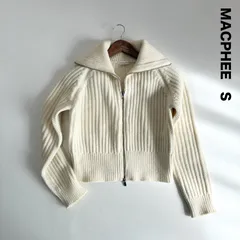 MACPHEE マカフィー☆ハイブリットコットン ジップブルゾン S オフホワイト 24AWのサムネイル