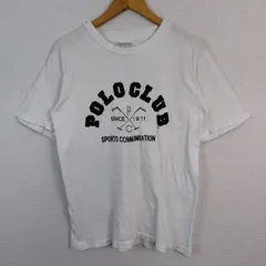 90s Polo Club ポロクラブ Tシャツ ロゴプリント ホワイト メンズ 古着 アメカジ ストリートのサムネイル
