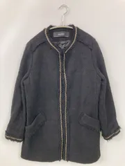 ZARA BASIC ザラベーシック ノーカラージャケット M ブラック