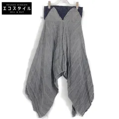 m.a+  エムエークロス ｸﾞﾚｰ×ﾌﾞﾗｯｸ ﾄﾞｯｷﾝｸﾞｶｯﾄｵﾌｽｶｰﾄ 表記無し