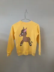 ミニロディーニ 128/134 ロバ キャラクター スウェット Tシャツ
