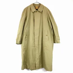 80年代 イングランド製 BURBERRY バーバリー ステンカラーコート ユーロ ヨーロッパ古着 ベージュ (メンズ M相当) O0097