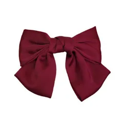 FASELE ヘアクリップ バレッタ 蝶結び 大人 可愛い 髪留め 髪飾り ヘアアクセサリー ビッグリボン シンプル スプリングクリップ lolita ファッション おしゃれ 入学 結婚式 フォーマル 通勤