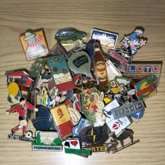 ピンバッジ 50個セット フランス雑貨 まとめ売り ピンズ ヴィンテージ ピンバッチ BD2-50-0404-4