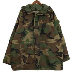 USA製 ADVANTAGE WEAR ECWCS GEN1 GORE-TEX ナイロンジャケット ミリタリー ウッドランドカモ(メンズ X-LARGE LONG) 中古 古着 A2871