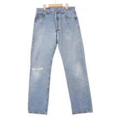 90年代 USA製 Levi's リーバイス 501 デニムパンツ ブルー (メンズ W34 L34 34) 中古 古着 A2920