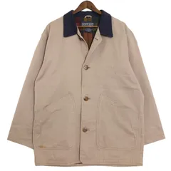 LANDS' END ランズエンド ハンティングジャケット アウトドア ベージュ (メンズ M) 中古 古着 A3366のサムネイル