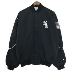 Majestic × CWS.ホワイトソックス フリース裏地 古着 スタジャン