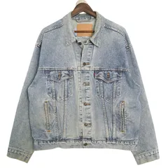 90年代 Levi's リーバイス 70507-4890 デニムジャケット ライトブルー (メンズ LARGE) 中古 古着 A3488
