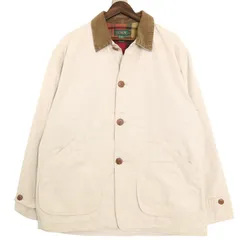 90年代 J.CREW ジェイクルー ハンティングジャケット アウトドア アイボリー (メンズ L) 中古 古着 A3496のサムネイル