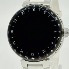 LOUIS VUITTON ルイ・ヴィトン ホライゾン ライトアップ タンブール QAD01Z  ブラック メンズ 腕時計 稼働品