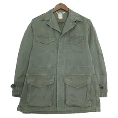 60年代 フランス軍 M-47 フィールドジャケット ヴィンテージ ユーロ ミリタリー オリーブ (メンズ 22) 中古 古着 A3441