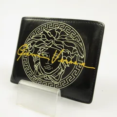 【姫路東店】 中古 VERSACE | ヴェルサーチ 二つ折り財布 1006117 ブラック 【125】のサムネイル