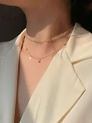 ジュエリー レディース ネックレス 1個 スターチャーム レイヤードネックレス