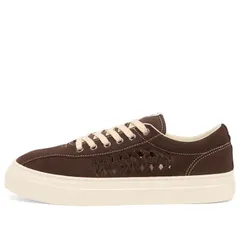エス ダブリュー シー メンズ シューズ スニーカー スエード Stepney Workers Club Dellowoven Suede Sneaker Dark Brown ブラウンのサムネイル