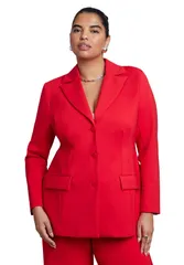 【送料無料】 エロクイ レディース ジャケット・ブルゾン アウター The Ultimate Nipped Waist Blazer Barbados Cherry