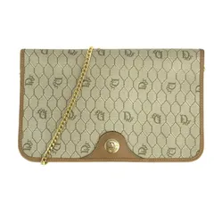 【中古品】Christian Dior クリスチャンディオール ハニカム柄 チェーンショルダーバッグ  カバン オールド 【180-240119-kk-47-tag】